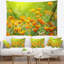 Tapisserie floral jaune marigold fleurs-28487529