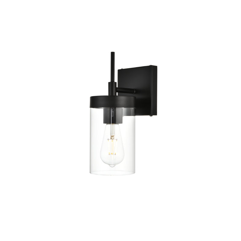 Annisha Dimmable Vanity Light, Black, 11" H x 5" W x 5" D, 1 Light