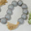 Rangée de perles décoratives en bois gris 27 po.-1760842784-1760842813