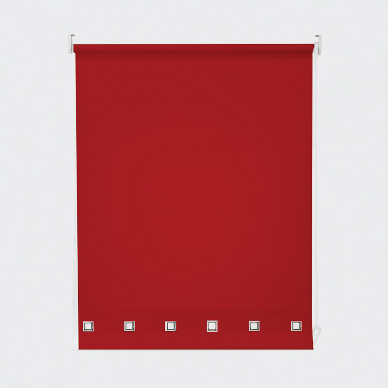 Semi Sheer, Red, 210 cm L x 60 cm W