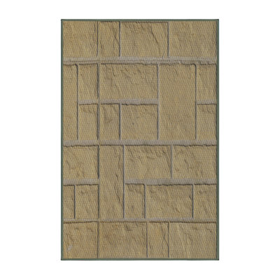 Tapis crème/gris à motifs