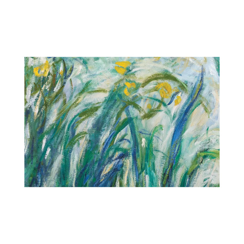 Yellow And Purple Irises, 1924-25 by Claude Monet - Wrapped Canvas Painting, 20.32cm H x 30.48cm W x 1.91cm D