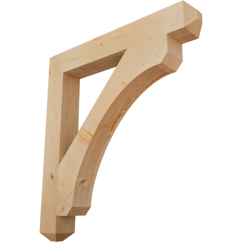 Support lisse Legacy Craftsman, Sapin de Douglas, H 48 po x l 5,5 po x P 44 po