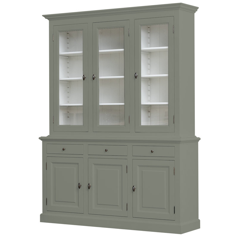 Berardina Display Cabinet, Concrete Grey