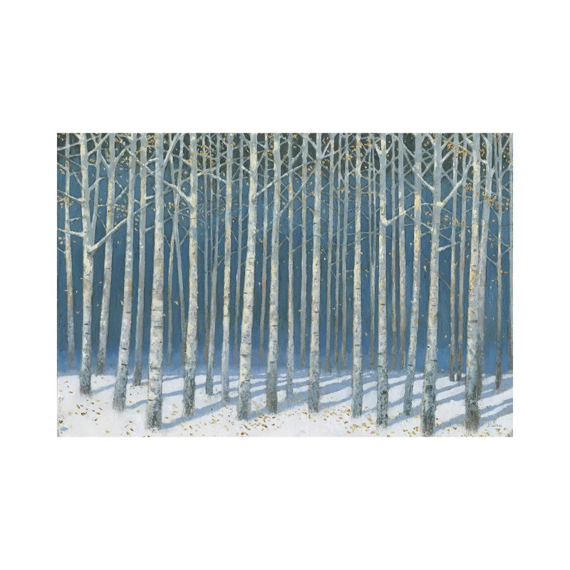 Shimmering Birches by James Wiens - Wrapped Canvas Print, 30.48 cm H x 45.72 cm W