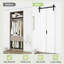 Porte de grange pliante en forme de K de 84 po de hauteur avec noyau et ensemble de quincaillerie d'installation-95163501