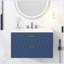 Meuble-lavabo mural moderne avec lavabo en résine