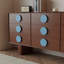 Console Mid-Century en bois massif