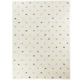Mayon Dot Rainbow Colored Shag Area Rug