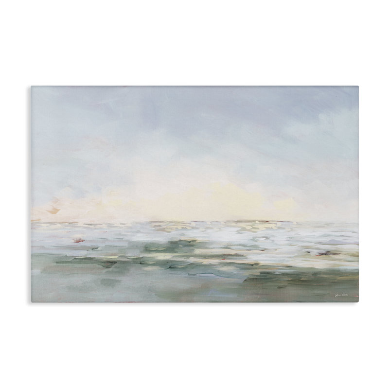 «Ocean Horizon Abstract Coast», art mural par Jane Slivka, H 16 po x l 24 po