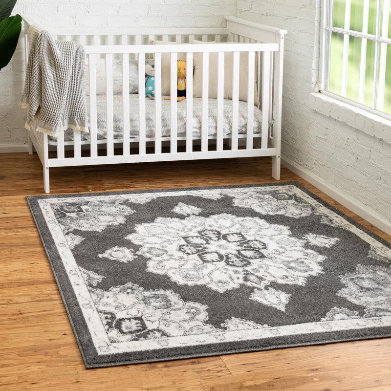 Oriental Indoor Rug, Square 7'10"