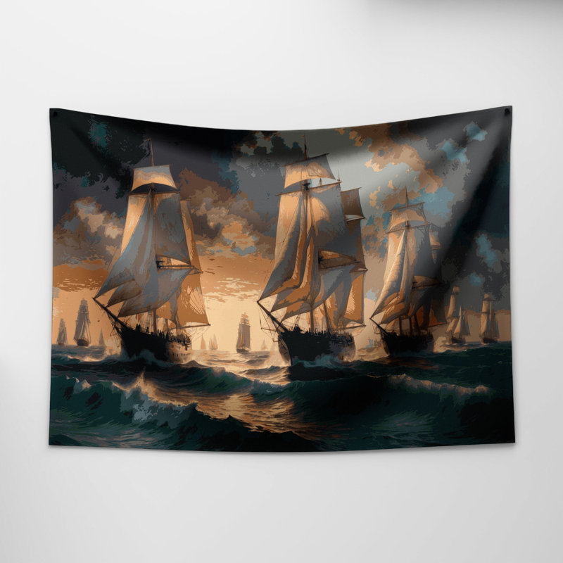 Tapisserie murale nautique, 26 po x 36 po