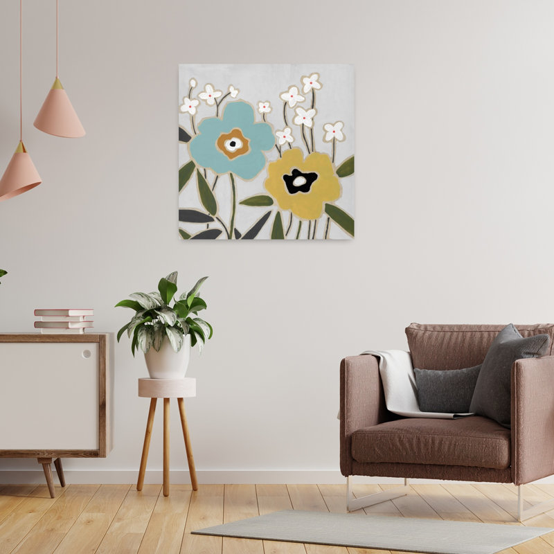 Art floral Pop I, H 24 po x l 24 po