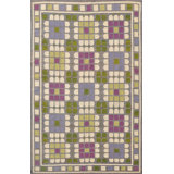 Geometric Area Rug in Gray/Green