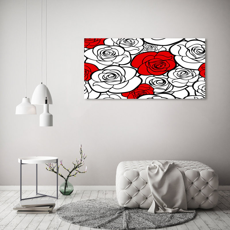 Roses 1 Piece Wrapped Canvas Wall Art