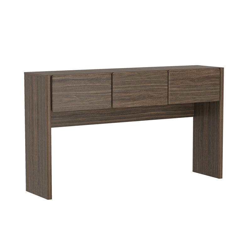 Console moderne 60 po avec 3 tiroirs Linda, Gris