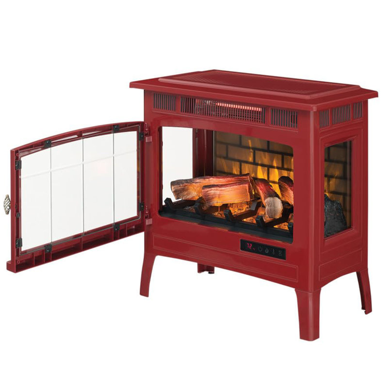 duraflame Freestanding Electric Fireplace Stove Heater with 3D Flame Effect for 1,000 Sq. Ft. Cinnamon, Cinnamon