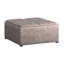 Pouf de rangement en similicuir taupe et noir de 89 cm (35 po)