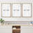 Nordic Shapes " Abstract Neutral And Earth Tones With Geometric Shapes Illustrations Modern Art Decor Living Room " 3 - Pieces-100780580-100780579