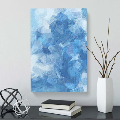 Burst Bubble in Abstract - Wrapped Canvas