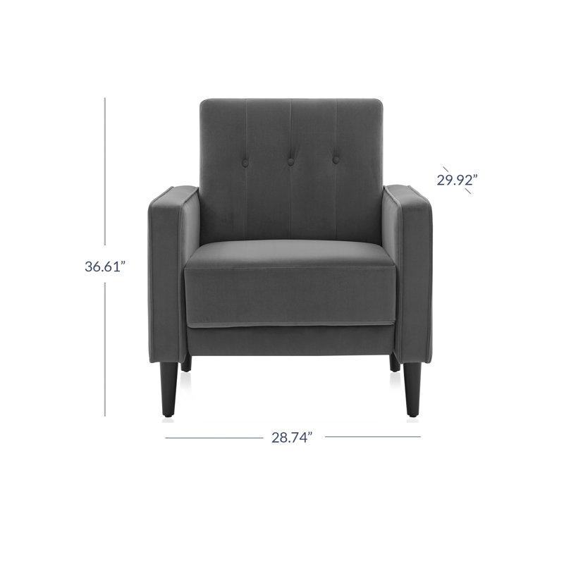Fauteuil 28,74 po, Gris