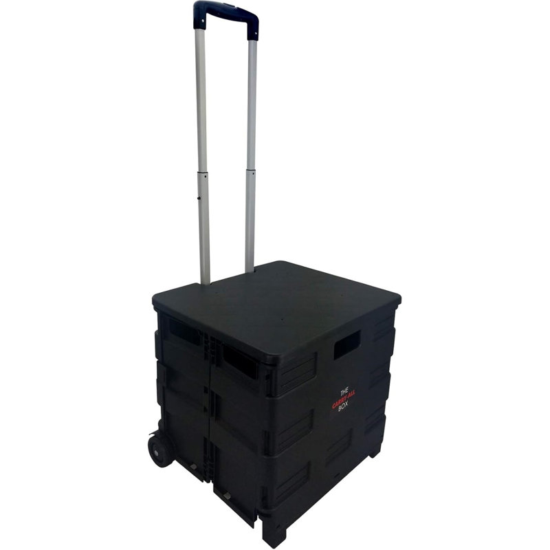 Chariot pliant robuste avec couvercle Elama Home