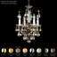 New Orleans 4 Light 12in x 16.5in Pendant in Polished Gold with Clear Heritage Handcut Crystals-83913605-83913600