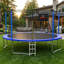 Trampoline extérieur de 14 pi avec filet de sécurité, trampoline de cour pour enfants et adolescents-130803777