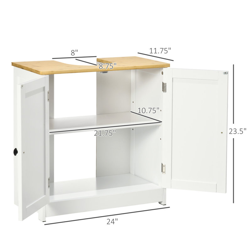 Kleankin Modern Bathroom Under Sink Cabinet