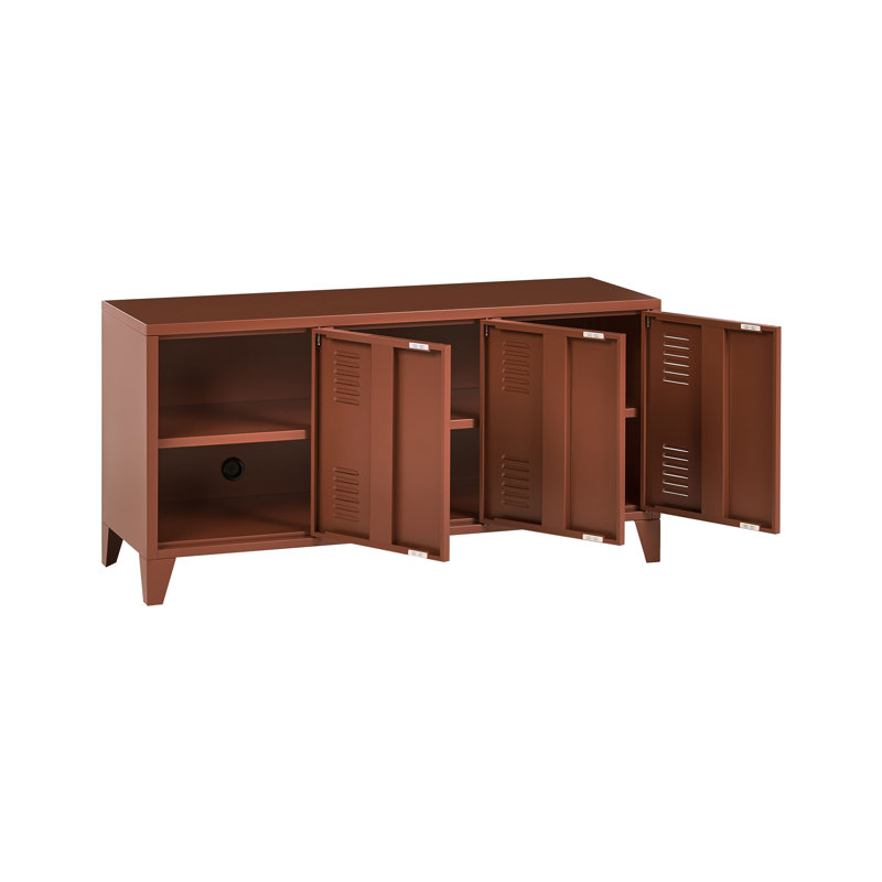 Storage Unit CARDIFF Metal Golden Brown