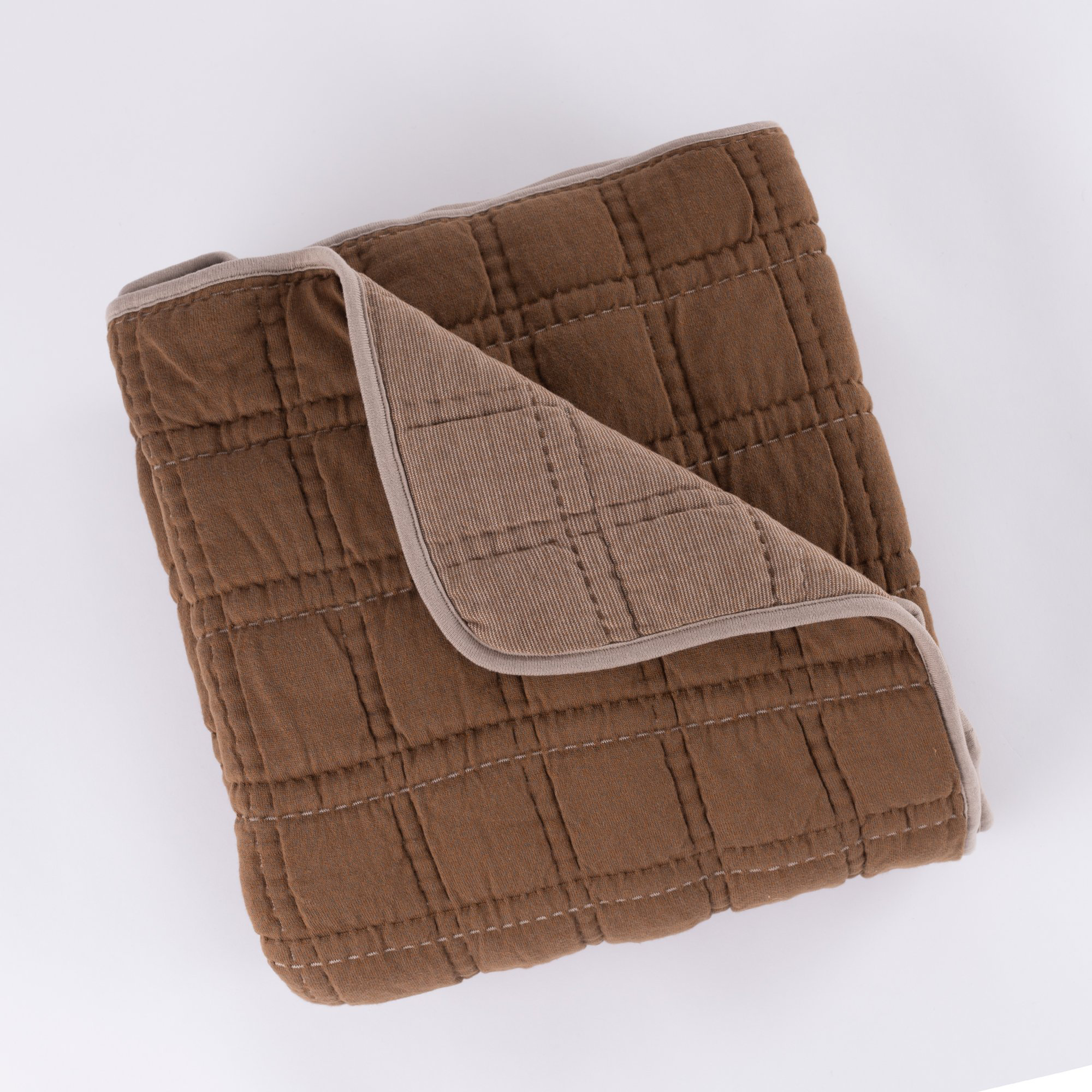 Gana Modern & Contemporary Cotton Quilt - King, King, Saddle