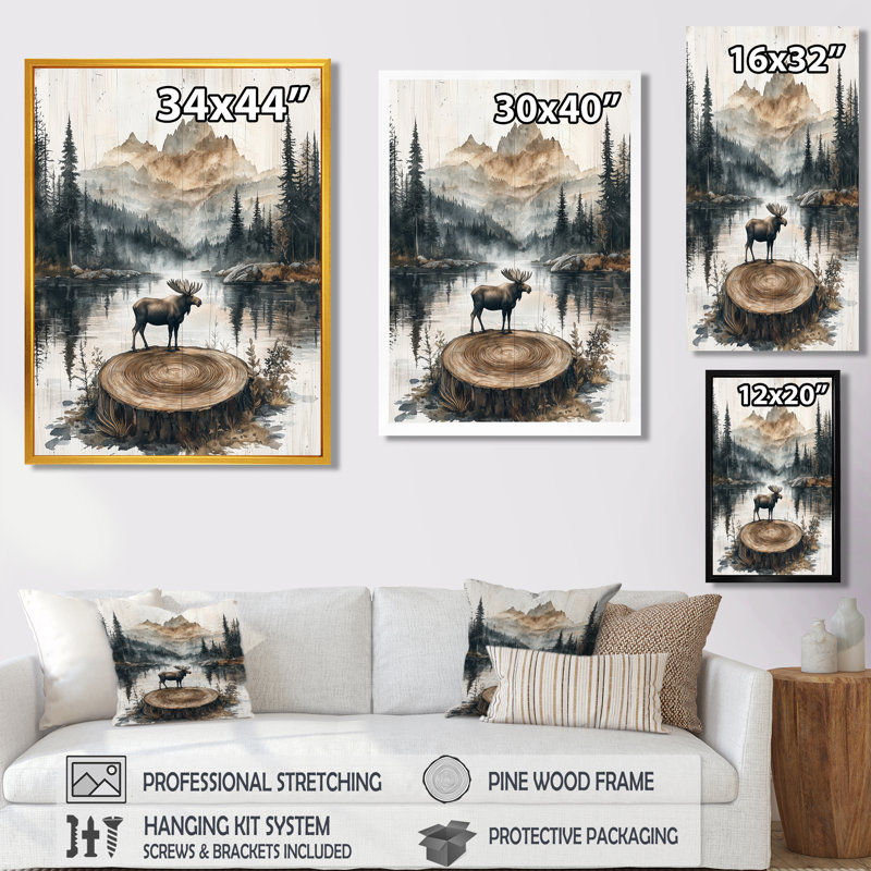 Genter - animaux, impressions sur toile, Toile tendue, Ne s’applique pas, H 20 po x l 12 po