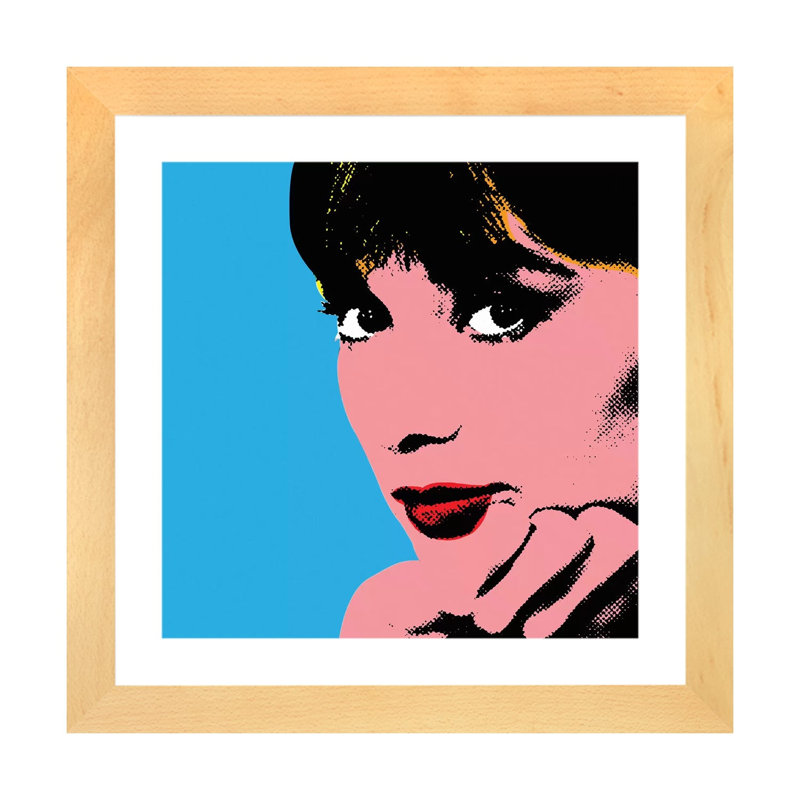 « Audrey Hepburn DOTS » par radio Days-impression d’art graphique, Blanc, H 16 po x l 16 po x p 1 po