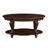 42'' Oval Wood Coffee Table For Living Room, 2-Tier Solid Wood Cocktail Table With Open Storage Shelf-573975858-573975862