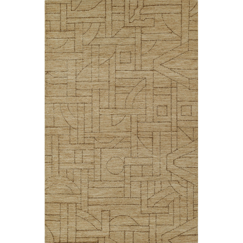 Ann-Sophie Hand Tufted Wool Natural Area Rug 5'' X 8'', Rectangle 5' x 8'