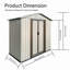 Abri de jardin pour l'extérieur avec toit Apex 5 pi x 3 pi-117711681