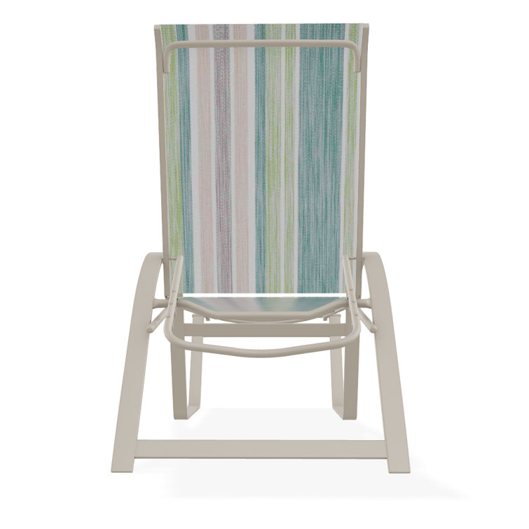 Holna Outdoor Rust-Resistant Metal Chaise Lounge