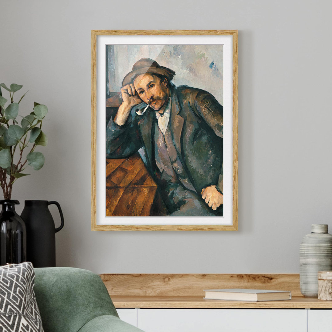 Gerahmter Kunstdruck Der Raucher von Paul Cézanne