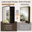 Recessed or Surface Medicine Cabinet with Mirror Easy Assembly Aluminum Framed Tempered Glass-1828325532-1826453241