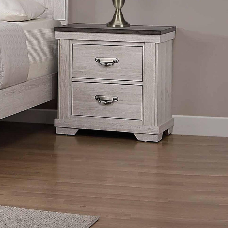 Table de chevet à 2 tiroirs 1Pc