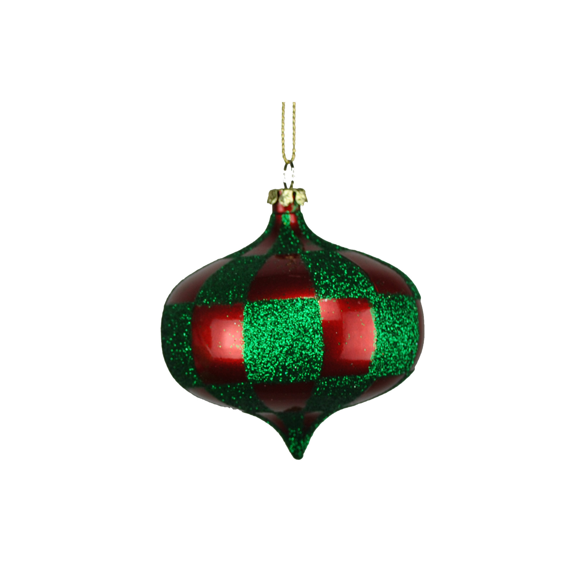Solid Ball Ornament, Red/Green