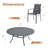 Lehigh 10-Person Patio Dining Set with 63" Round Dining Table and 10 PVC-coated polyester Dining Chairs-1355416863