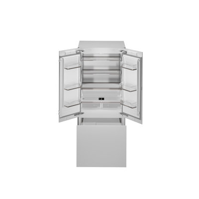 Professional Series 36"" Built-in French Door Ice Maker Internal Water Dispenser Panel Ready (SP36FDX24) Refrigerator -  Bertazzoni, REF36FDBZPNV24