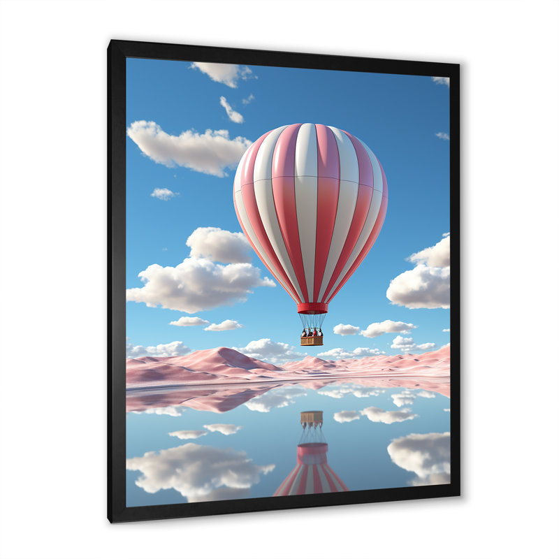 Skyhigh Balloon Whimsy III, Cadre photo noir, H 40 po x l 30 po x P 1,5 po