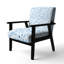 Chaise rembourrée moderne - Blue Dot Ocean-1941011384
