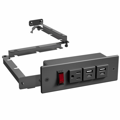 Life Finds Compact In-Drawer Outlet Charging Station Power Strip