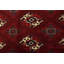 Tapis oriental rétro en laine rouge noué à la main 8 pi 8 po x 12 pi Bokhara Vintage