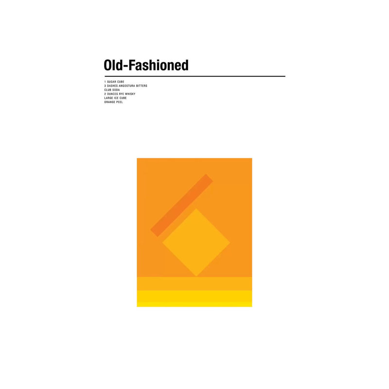 Old Fashioned by Nick Barclay - Print on Canvas, Wrapped Canvas, 20.32 cm H x 30.48 cm W