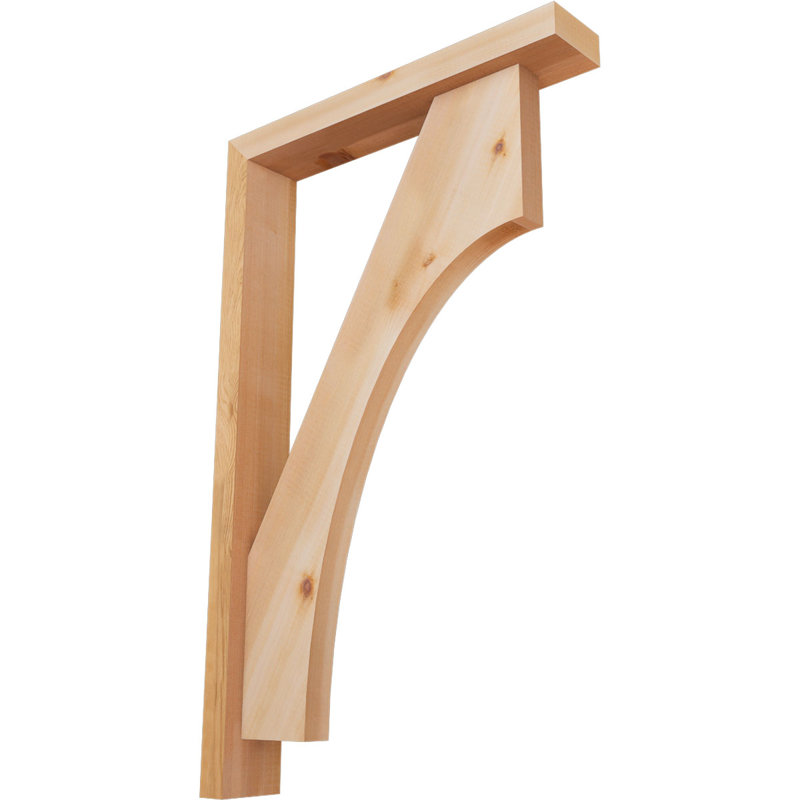 Support Westlake Block avec support décalé, 32 x 20, Cèdre rouge occidental de l 3 1/2 po (lisse)