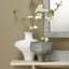 Plunge Ceramic Decorative Vessel, Matte White-1812729846